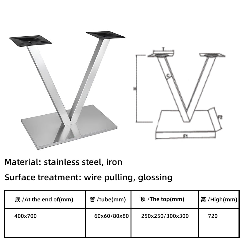 Factory wholesale high quality stainless steel table legs