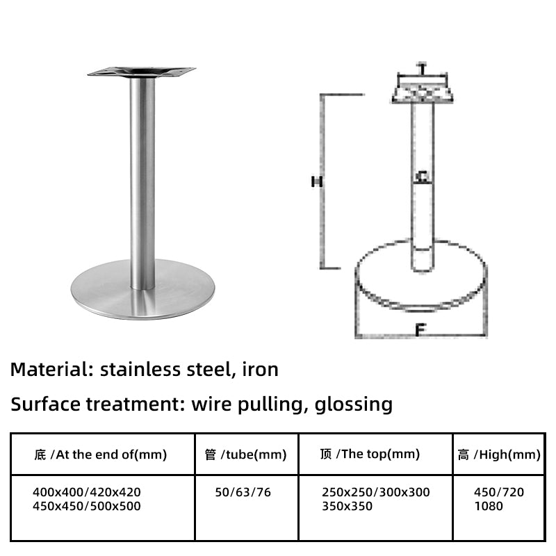 Want affordable stainless steel table legs